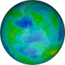 Antarctic ozone map for 2022-05-17